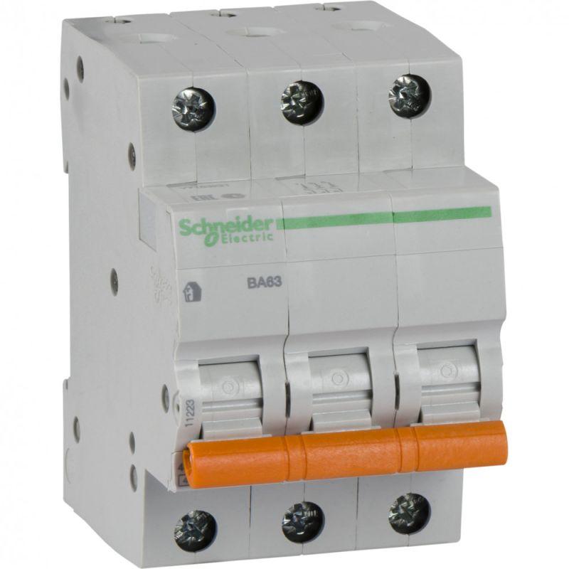 Автоматический выключатель Schneider Electric 3п C 16А 4.5кА BA63   11223