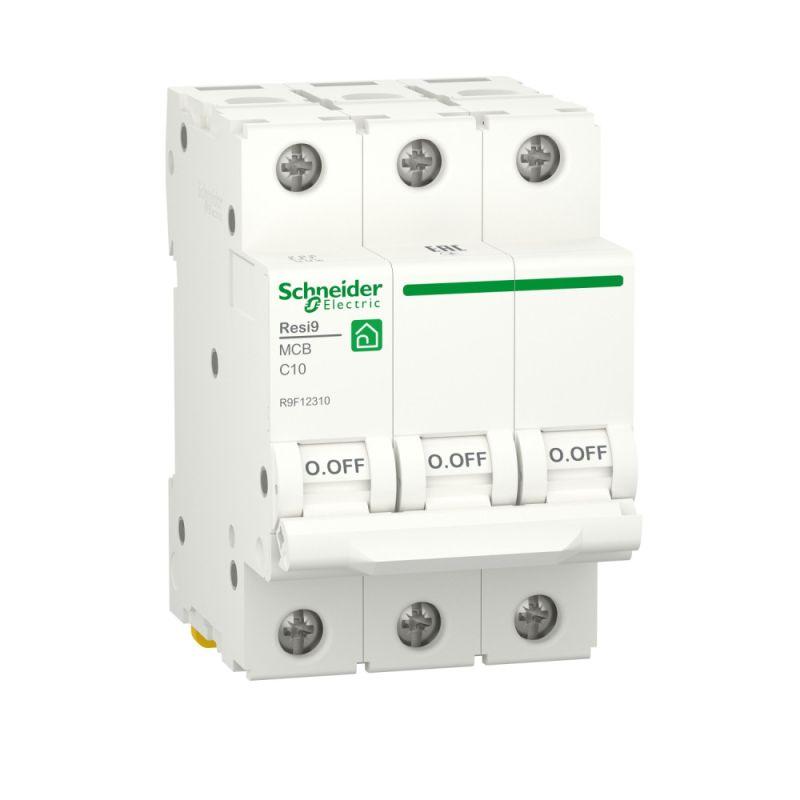 Автоматический выключатель Schneider Electric 3п C 10А Resi9 6000А  R9F12310