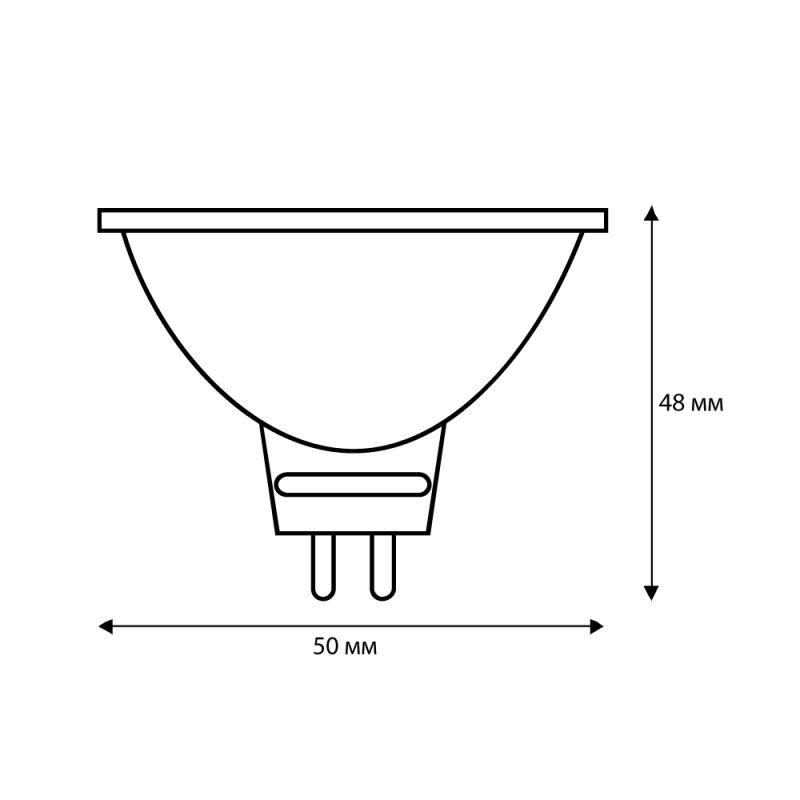 Лампа светодиодная LED7 JCDR/830/GU5.3 7Вт 3000К тепл. бел. GU5.3 460лм 220-240В Camelion 11656