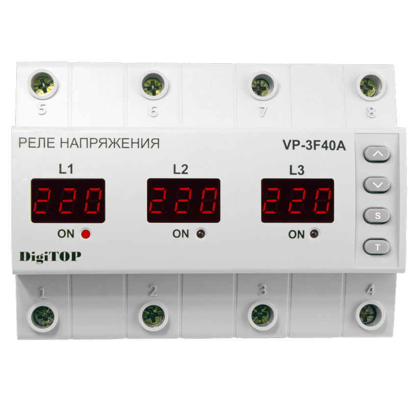 Реле контроля напряжения VP-3F40A DigiTOP