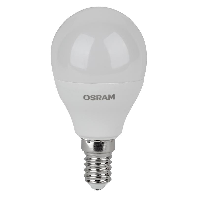 Лампа светодиодная LED Value LVCLP60 7SW/865 шар матовая E14 230В 2х5 RU (уп.5шт) OSRAM 4058075578166