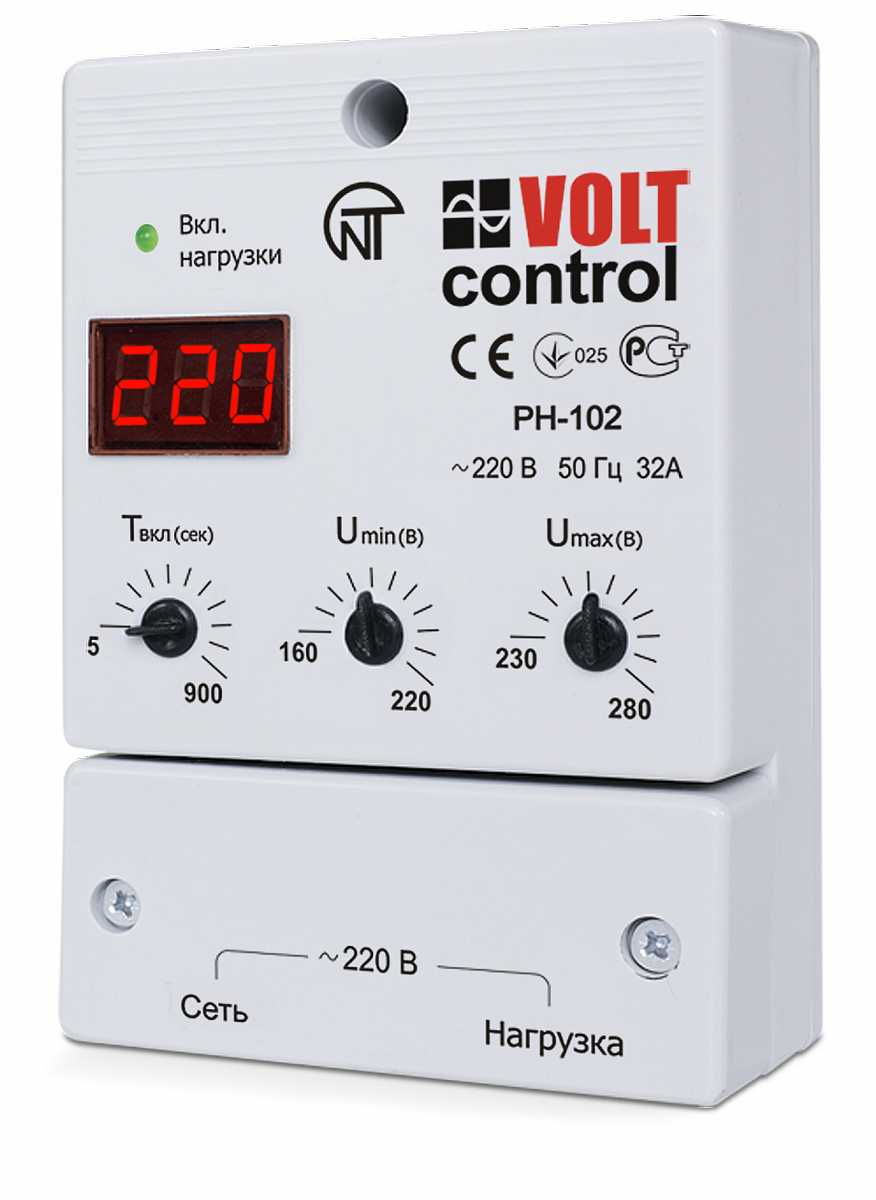Реле напряжения РН-102 НовАтек-Электро